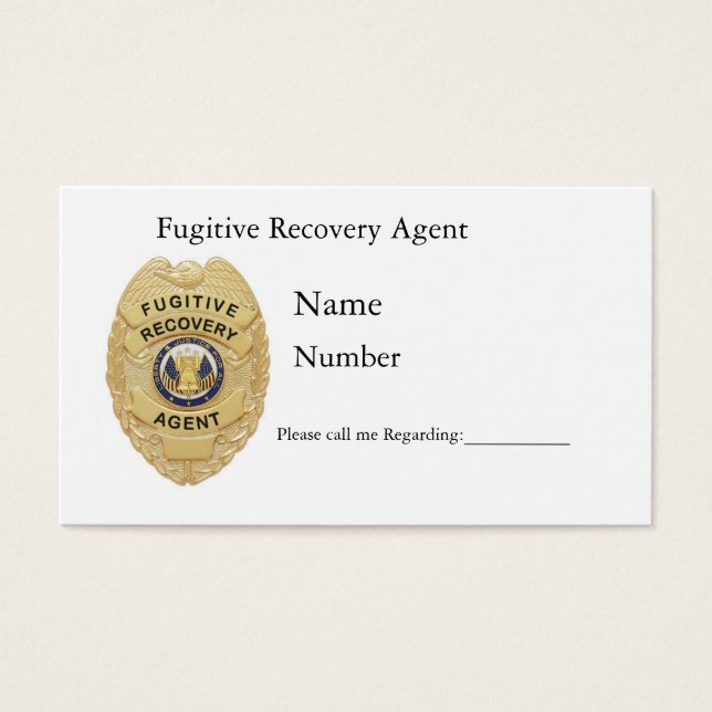CARTES DE RÉCUPÉRATION FUGITIVE (Devant)