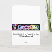 CARTES DE RÉCUPÉRATION - Pop Art Pièce de tarte (Dos)