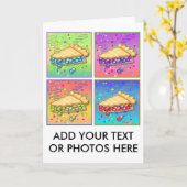 CARTES DE RÉCUPÉRATION - Pop Art Pièce de tarte (Fleur jaune)