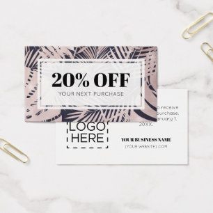 Cartes de réduction Tropical Logo Coupon