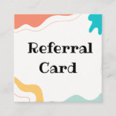 Cartes de référence colorées modernes - Amusants & (Devant)