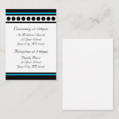 Cartes de référence élégamment décorées (Devant / Derrière)