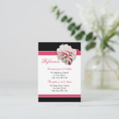Cartes de référence Fuchsia Flower Pink & Black Gu (Debout devant)
