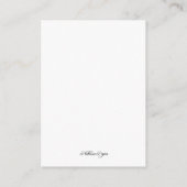 Cartes de référence pour Mariage Brown et blanc Aq (Dos)