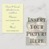 Cartes de Registre de mariage personnalisées (Devant / Derrière)