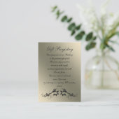 Cartes de registre des cadeaux noires (Debout devant)