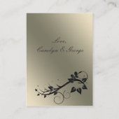 Cartes de registre des cadeaux noires (Dos)