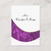 Cartes de registre des cadeaux pourpres (Dos)