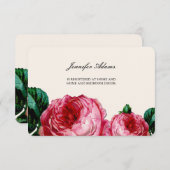 CARTES DE REGISTRE MARIAGE DE DÉCOUPAGE FLORALE vi (Devant / Derrière)