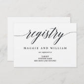 Cartes de Registre - Script moderne (Devant / Derrière)