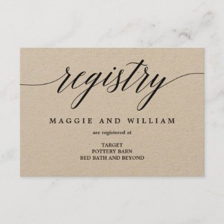 Cartes de Registre - Script moderne