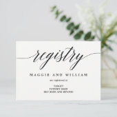 Cartes de Registre - Script moderne (Debout devant)