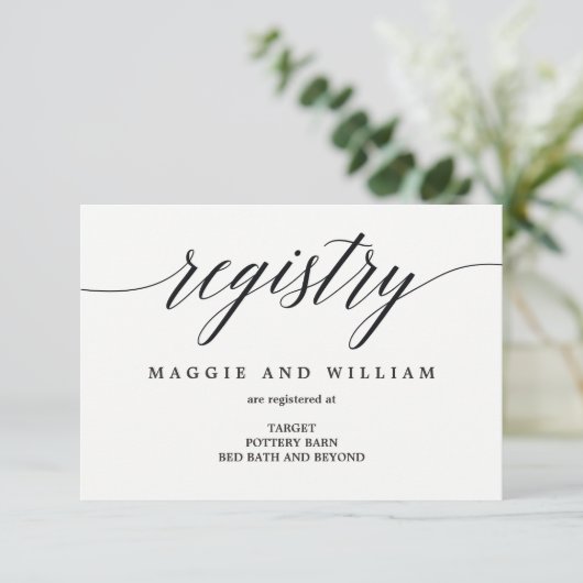 Cartes de Registre - Script moderne (Debout devant)