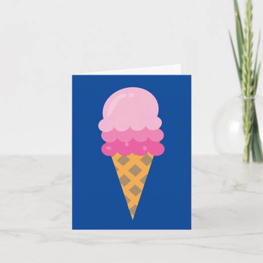 CARTES DE REMARQUE DE CÔNES DE CRÈME GLACE (Devant)