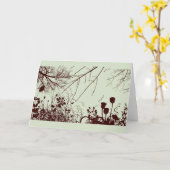 CARTES DE REMARQUE MARIAGE DE AUTOMNE DESIGNER (Fleur jaune)
