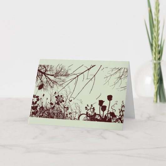 CARTES DE REMARQUE MARIAGE DE AUTOMNE DESIGNER (Devant)