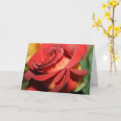CARTES DE REMARQUE ROSE ROUGE DU CONCEPTEUR (Fleur jaune)