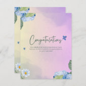 Cartes de remerciement (Devant / Derrière)