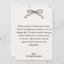 Cartes de remerciement