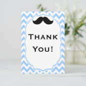 Cartes de remerciement à moustache (Debout devant)