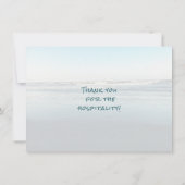 Cartes de remerciement à plat Hôtellerie de plage (Dos)