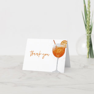 Cartes de remerciement Aperol Spritz Italie enterr
