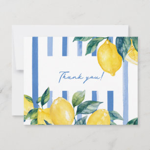 Cartes de remerciement aux citrons italiens d'Amal