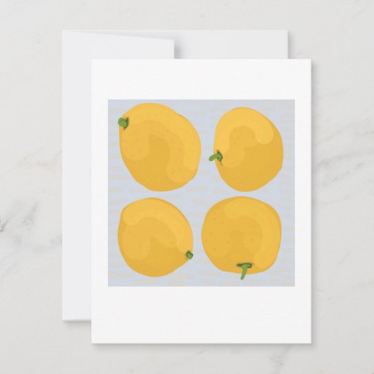 Cartes de remerciement avec des oranges (Devant)