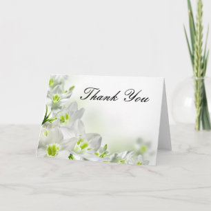 Cartes de remerciement avec fleurs