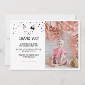 Cartes de remerciement avec photo pour chat Kitty (Devant)