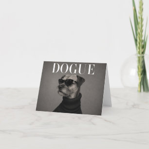 Cartes de remerciement avec portrait de chien Bord
