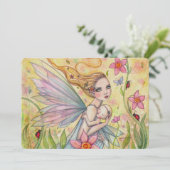 Cartes de remerciement Baby Shower Fée de la mère  (Debout devant)