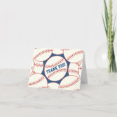 Cartes de remerciement Baseball vierges (Devant)