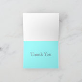 Cartes de remerciement bleu (Intérieur)