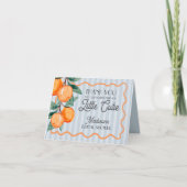 Cartes de remerciement Blue Cutie Main Squeeze Cit (Devant)