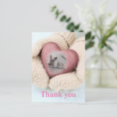 Cartes de remerciement bouledogues français (Debout devant)