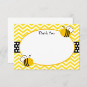 Cartes de remerciement Bumble Bee (Devant / Derrière)