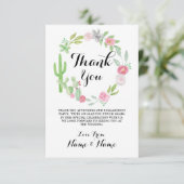 Cartes de remerciement Cactus Couronne Fiesta Mari (Debout devant)