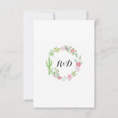 Cartes de remerciement Cactus Couronne Fiesta Mari (Dos)