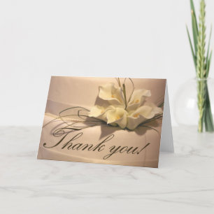 Cartes de remerciement Calla Lily
