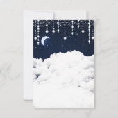 Cartes de remerciement céleste Étincelles Nuages e (Dos)