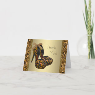 Cartes de remerciement Chaussures à talons hauts L