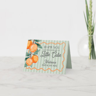 Cartes de Remerciement Citron Vert Cutie Main Sque