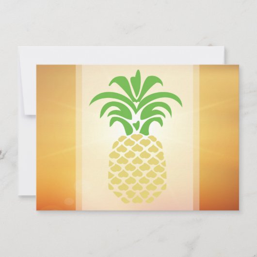 Cartes de remerciement Cœurs d'ananas (Devant)
