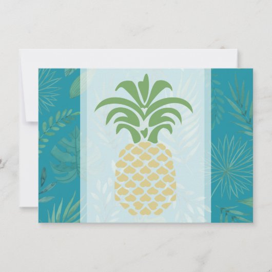 Cartes de remerciement Cœurs d'ananas (Devant)
