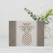 Cartes de remerciement Cœurs d'ananas (Debout devant)