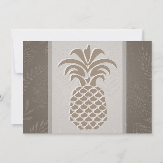 Cartes de remerciement Cœurs d'ananas (Devant)