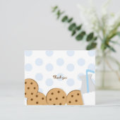 Cartes de remerciement Cookies et Lait (Debout devant)