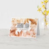 Cartes de remerciement d'affaires de Thanksgiving (Fleur jaune)