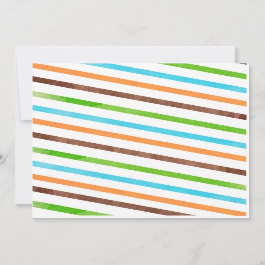 Cartes de remerciement d'anniversaire de dinosaure (Dos)